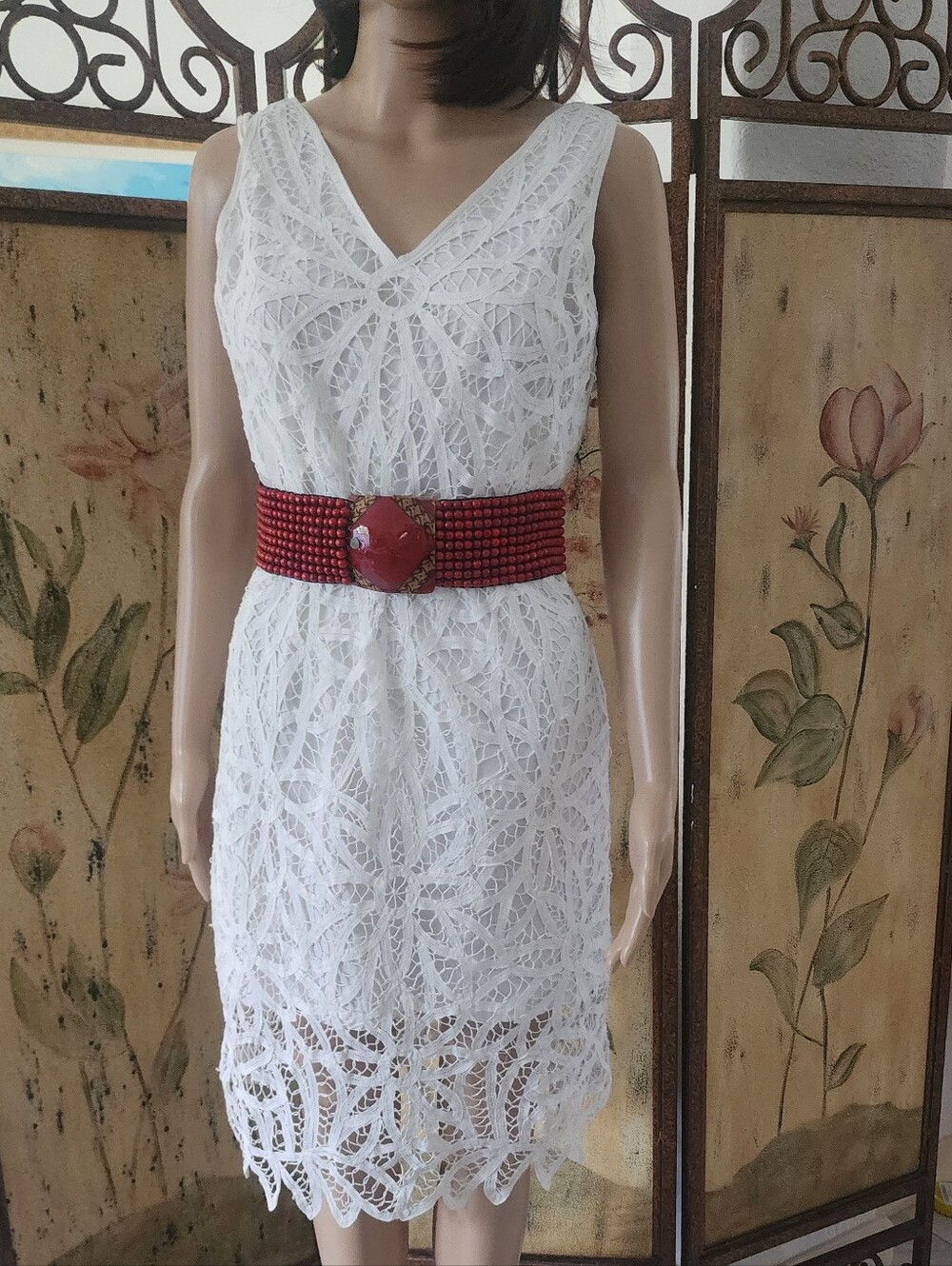 ZENDRA PETITE | White Lace Dress